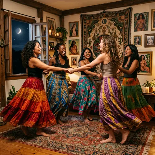 Empowering Women Dancing in Colorful Skirts | Unity & Joy