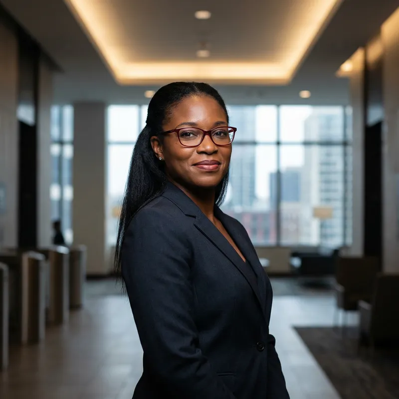 Empowering Black Businesswoman | Strength & Determination in Modern Office Empowering Black Businesswoman | Strength & Determination in Modern Office