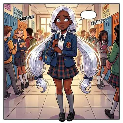 Marvel-Inspired Comic: Shy Teen's Sparkly Adventure