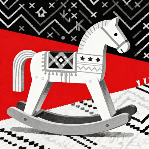 Scandinavian Wooden Horse Art - Unique Decor