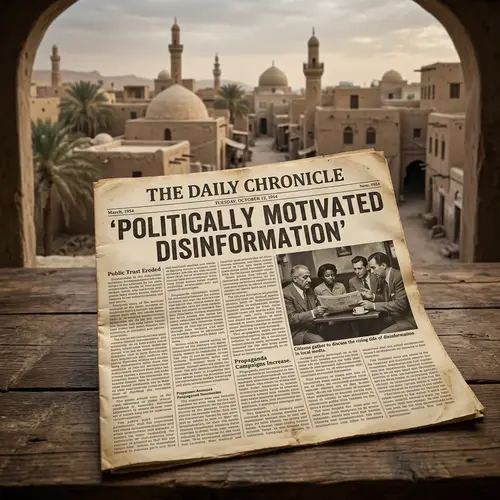 Vintage Newspaper: Politically Motivated Disinformation