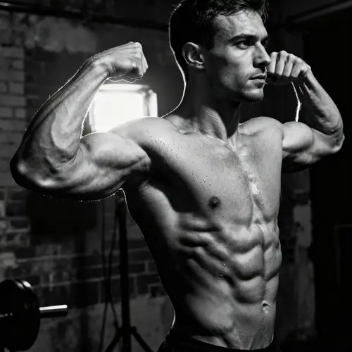 Professional Bodybuilder with Muscle Definition