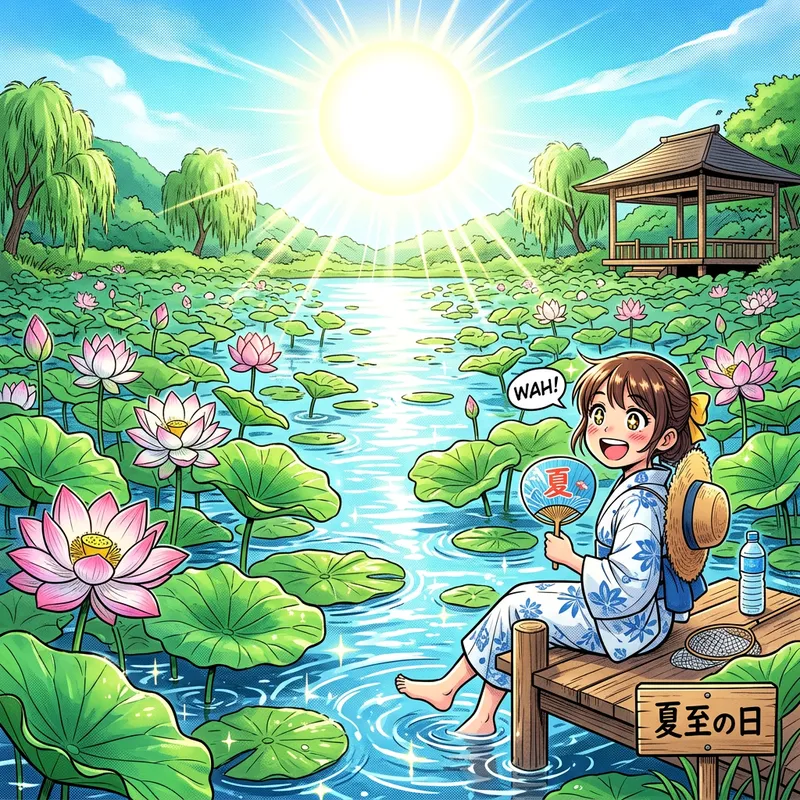 Summer Solstice Lotus Leaves Comic Summer Solstice Lotus Leaves Comic