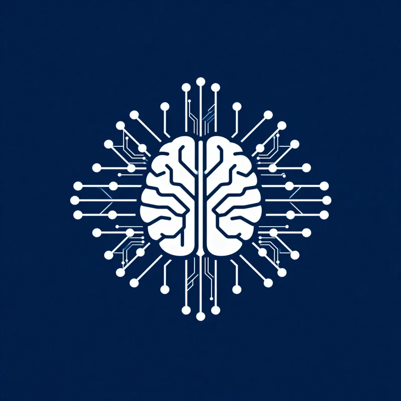 Brain, Mind & AI Logo Design