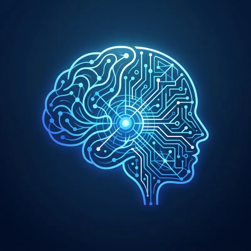 Brain, Mind & AI Logo Design Brain, Mind & AI Logo Design