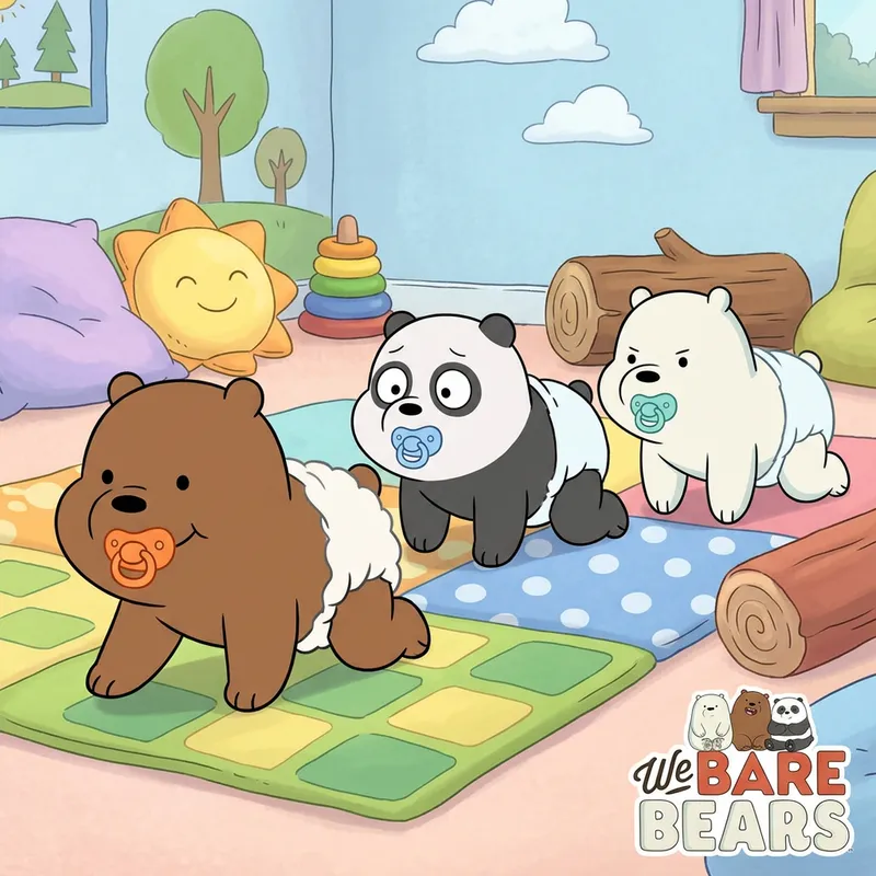 Newborn We Bare Bears Animated Cartoon