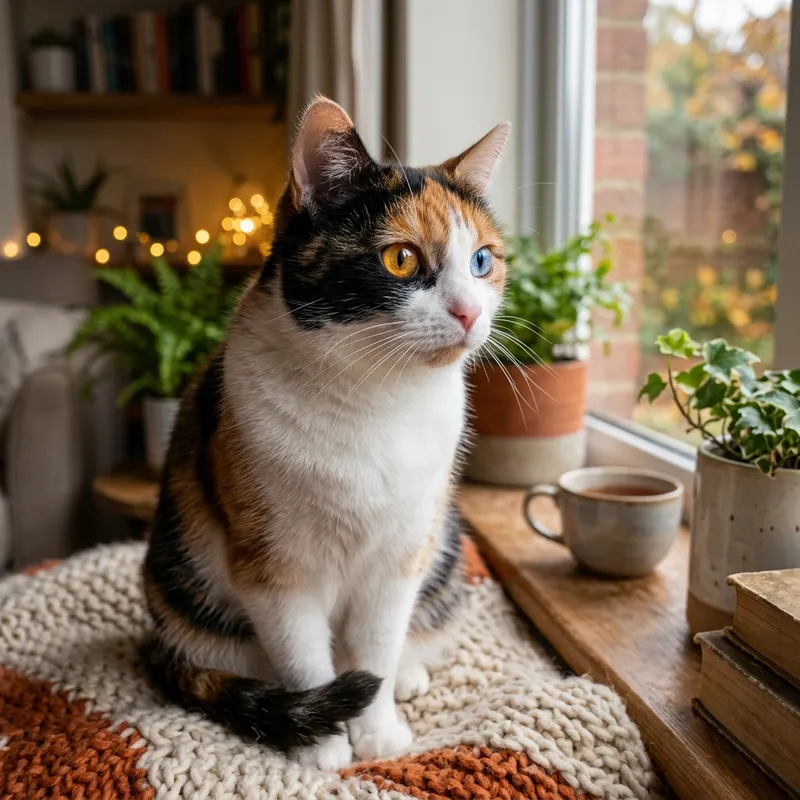 Unique Odd-Eyed Cat: Captivating Beauty of Amber and Blue Eyes Unique Odd-Eyed Cat: Captivating Beauty of Amber and Blue Eyes