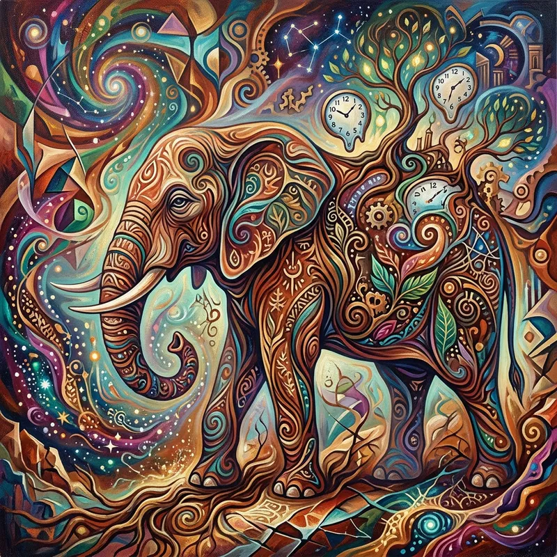 Surreal Abstract Elephant Art Surreal Abstract Elephant Art