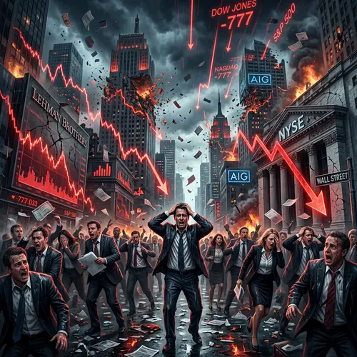 2008 Financial Crisis: Surreal Depiction