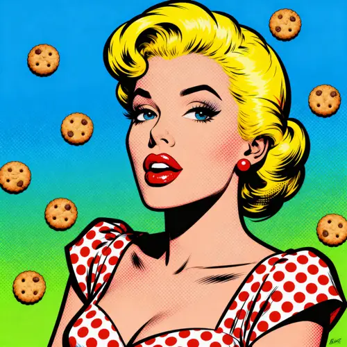 Vibrant Pop Art Portrait of a Woman