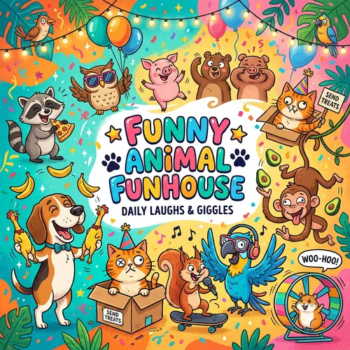 Funny Animal Videos: Festive & Humorous Channel Imagery