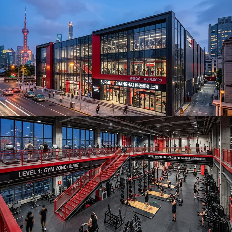 Largest Modern Fitness Center in Shanghai | Gym, Cardio & Crossfit Zones