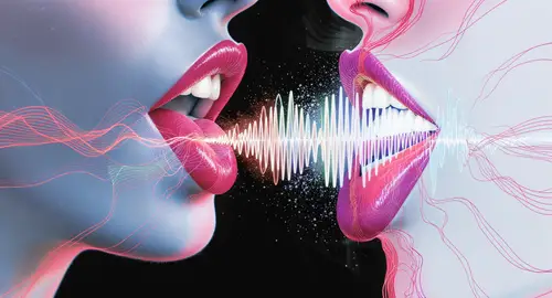 Human Tongue and Soundwaves: An Artistic Perspective