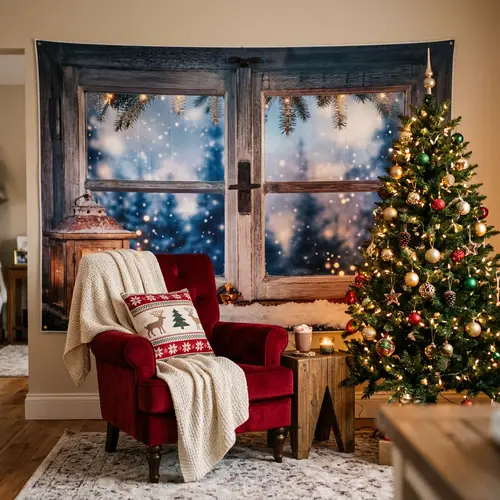 Charming Christmas Photo Zone Decor Ideas