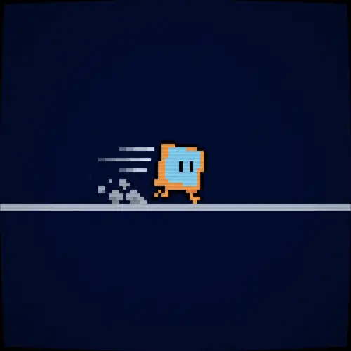 Pixel Runner Square | Basic Representation of Movement