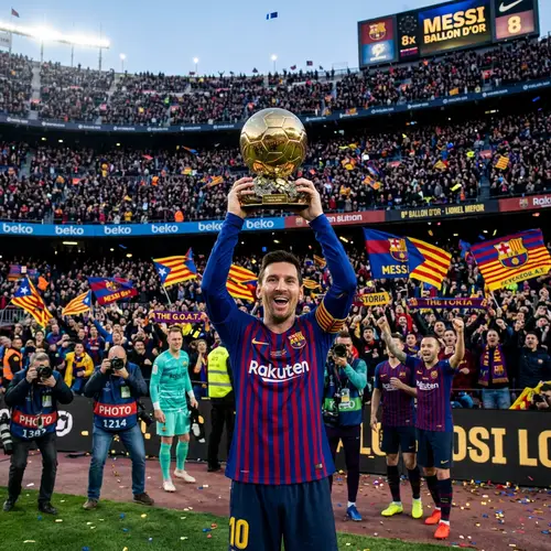 Soccer Star Celebrates 8th Golden Ball Triumph