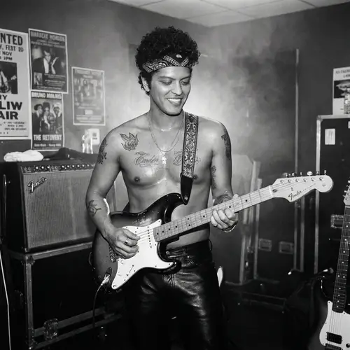 Bruno Mars Shirtless Image Gallery