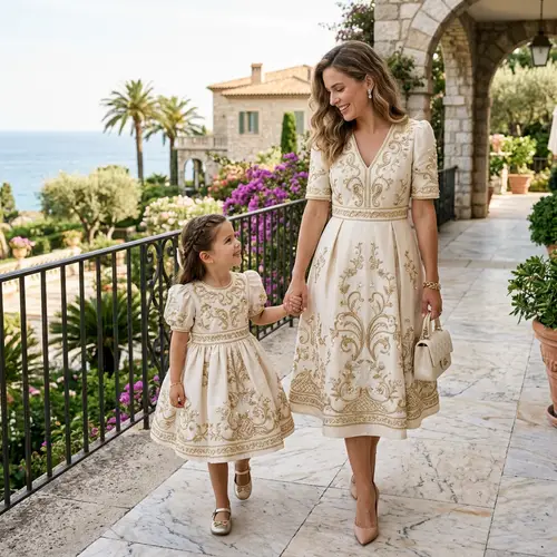 Luxury Mother-Daughter Matching Sets