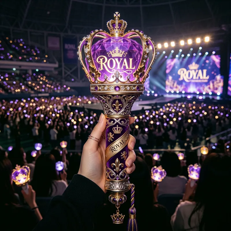 Royal Kpop Lightstick | Exquisite Design Fit for Royalty Fans