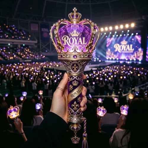 Royal Kpop Lightstick | Intricate Design for Royalty Fans