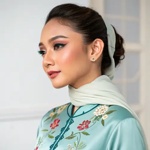 Stunning Malay Woman in Baju Kurung - Award-Winning Photo