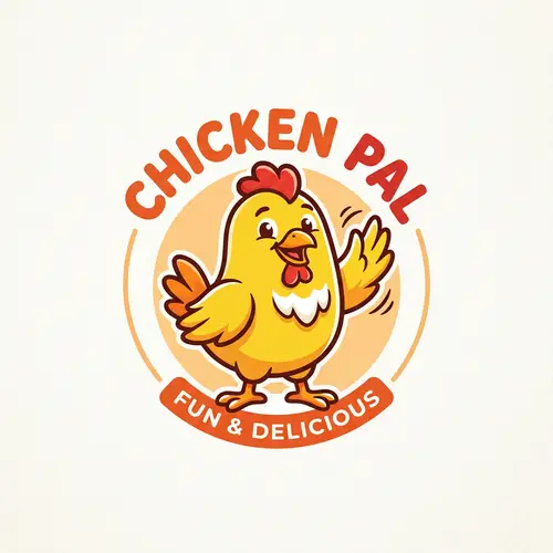 Yellow Chicken Mascot for Creative Logo Design