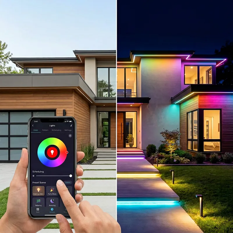 Professional Exterior Lighting: Bright & Beautiful Day and Night