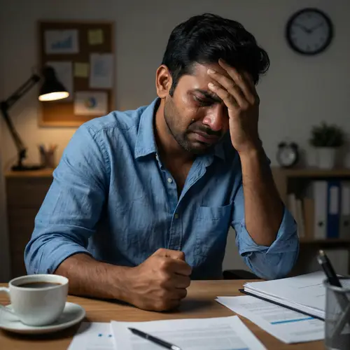 Angry South Asian Male Tears Table 4K