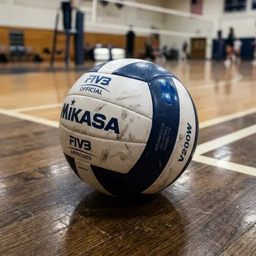 Professional Volleyball with Traditional Design