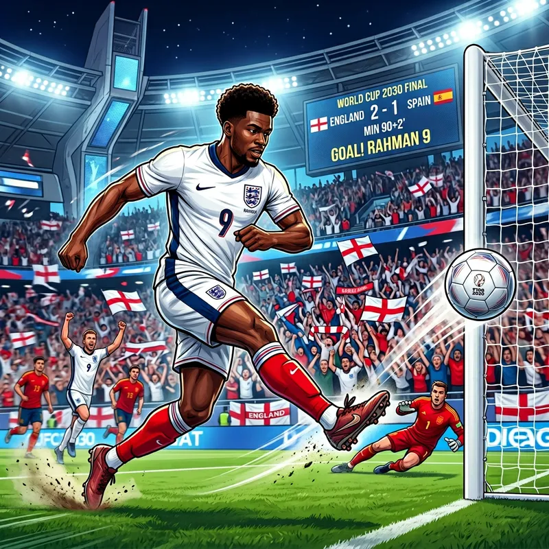 Solomon Sankoh: Iconic World Cup 2030 Winning Goal for England