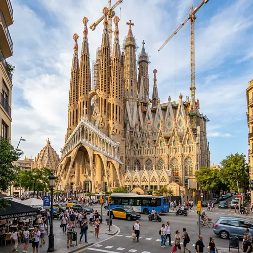 Basilica of the Sagrada Familia in Barcelona