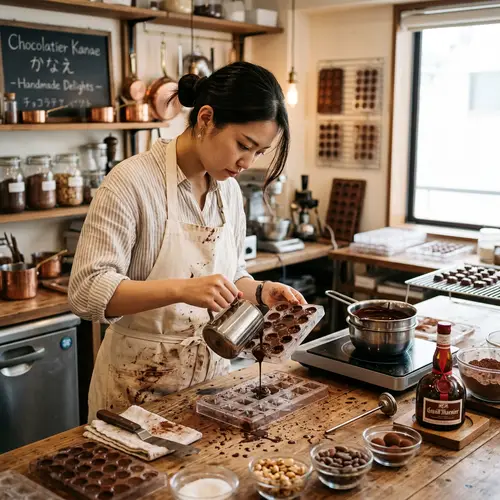 Handmade Japanese Chocolate Crafting Expertise