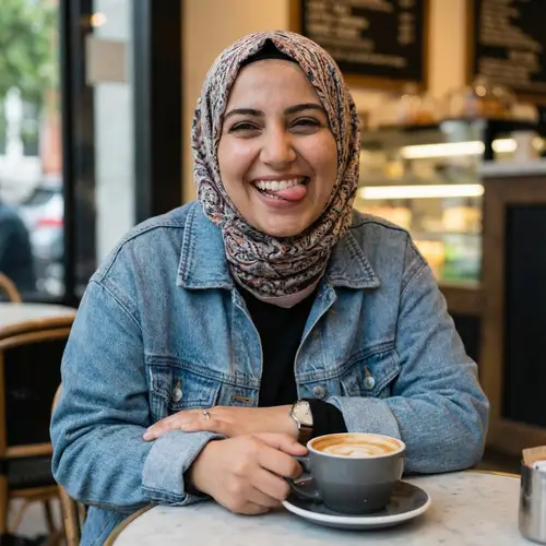 Hijabi Woman's Unique Expression