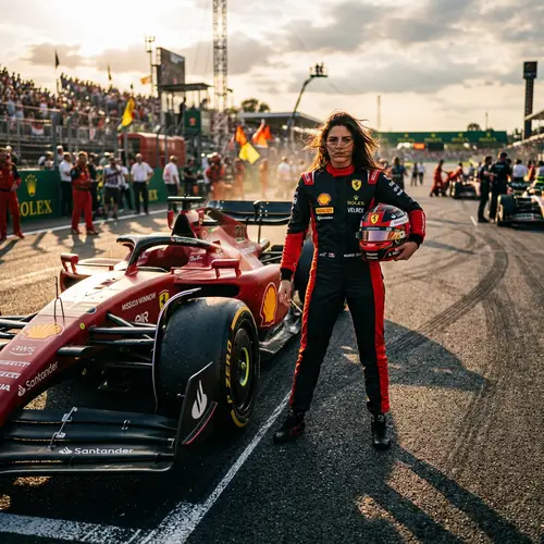 Fierce Model and Formula 1 Car: A Racing Icon