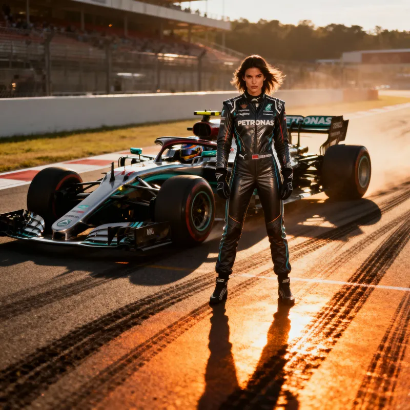 Fierce Model and Formula 1 Car: A Racing Icon