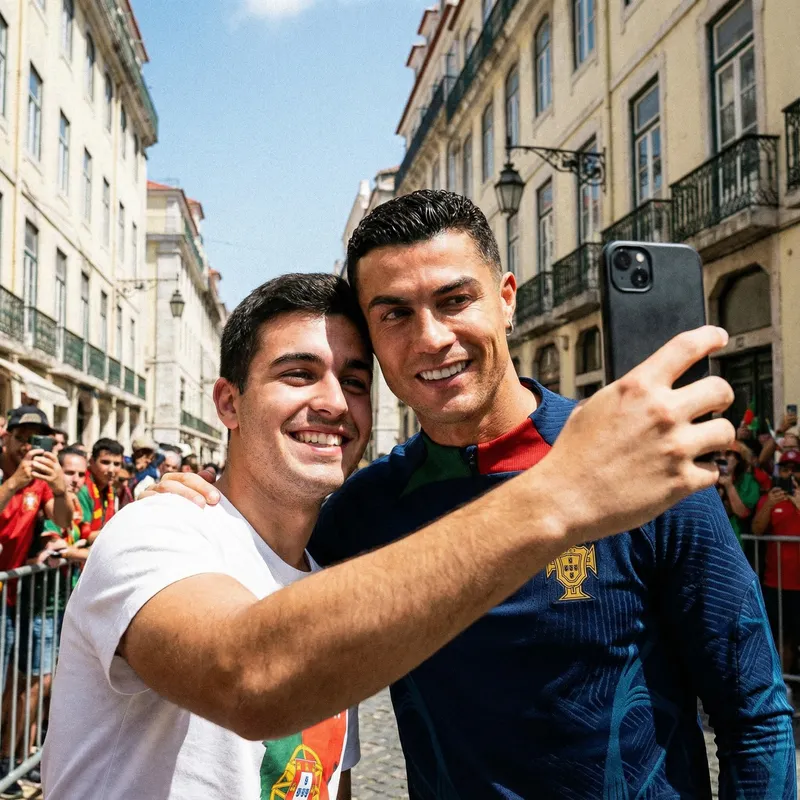 Selfie with Cristiano Ronaldo: Capture the Moment
