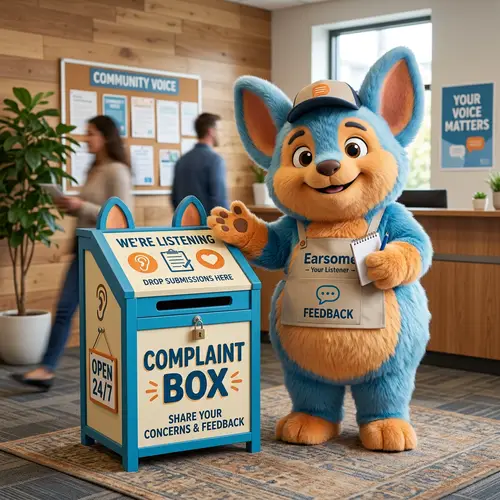 Create a Mascot for Your Complaint Box