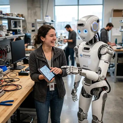 Robot Interacting with Human - A Futuristic Encounter