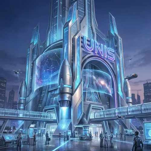 Futuristic UNIS Building: Gateway to Universe Tickets