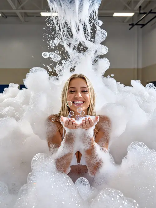 Exciting Foam Party Photoshoot - Fun & Flirty Moments