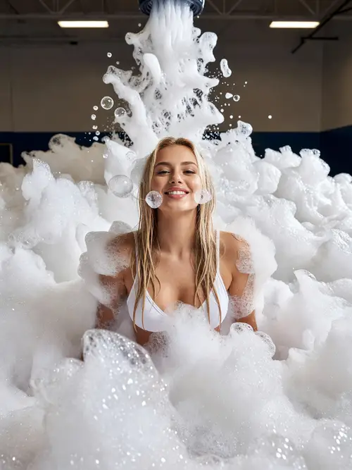 Fun Foam Party Photoshoot: Fun in the Foam