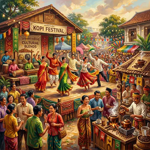 Cultural Coffee-Themed Event | Vibrant South-East Asian Festival
