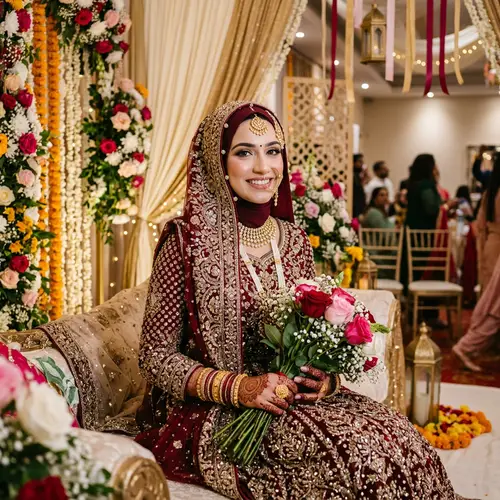 Pakistani Bride with Hijab | Elegant Traditional Ensemble