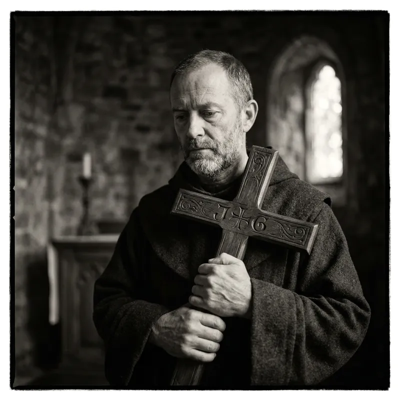 Mystical Image of Saint Bento Cruz | JG Carved Cross