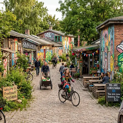 Christiania Urban Landscape | Self-Governed District in Copenhagen