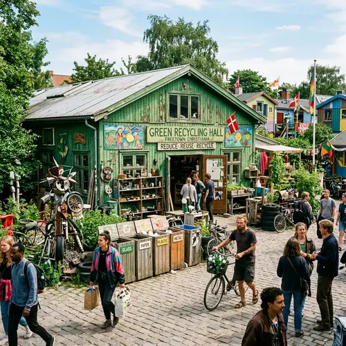 Den Grønne Genbrugshal in Christiania | Green Recycling Hall