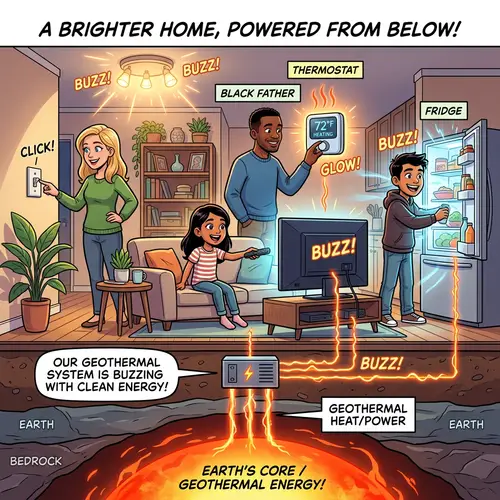 Diverse Family Benefits from Geothermal Energy in Their Home