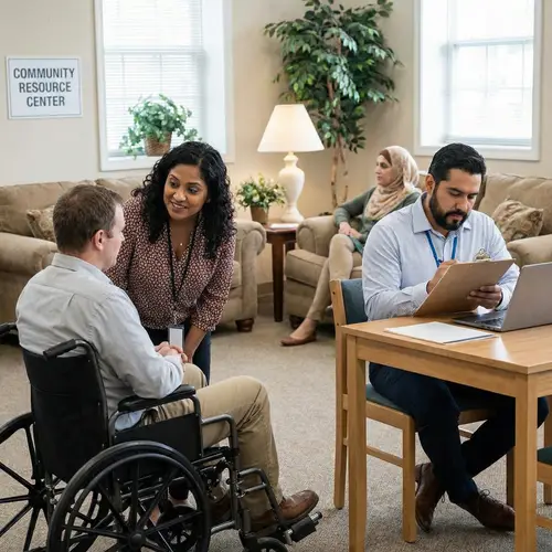 Diverse Social Workers Supporting Patients | Community Center