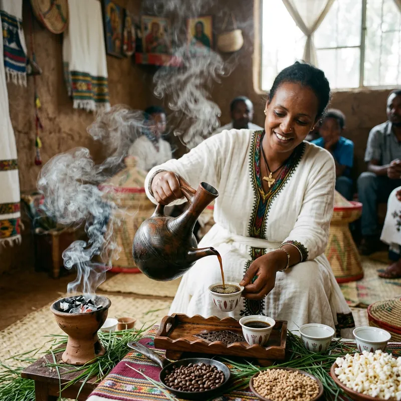 Ethiopian Coffee Ceremony: Jebena Experience