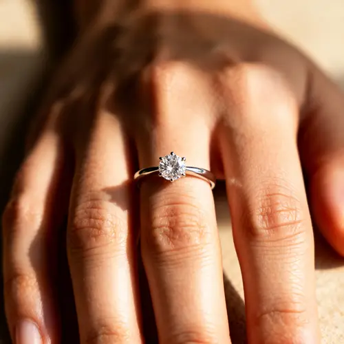 Engagement Ring on My Ring Finger